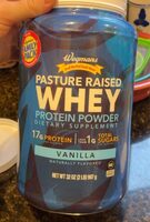 Pasture Raised Whey Protein Powder Vanilla