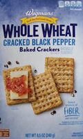 Whole Wheat Cracked Black Pepper Baked Crackers