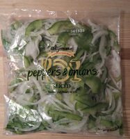 Peppers and Onions Sliced
