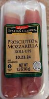 Prosciutto and Mozzarella Roll-Ups