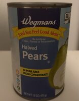 Halved pears