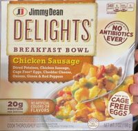 Jimmt dean delights breakfast bowl chicken sausage