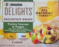 Turkey Sausage & Veggie Breakfast Wraps