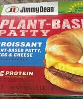 Plant based croissant sandwich