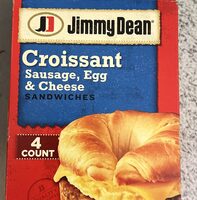 Croissant sausage, egg, and cheese