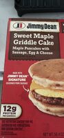 Sweet Maple Griddle Cake Maple Pancakes with Sausage, Egg & Cheese Sandwich