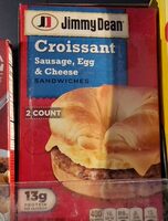 Croissant sausage egg & cheese 2 pack