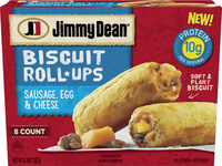 Biscuit Roll Ups Sausage Egg and Cheese