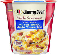 Simple scrambles meat lovers