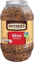 Mini canister pretzels