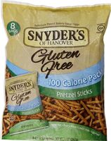 Gluten free pretzel sticks calorie count