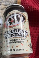 CAFFEINE A&W ICE CREAM SUNDAE Ice Cream Sundae Sod