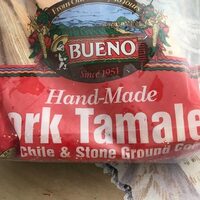 Hand-made red chile & stone ground corn pork tamales
