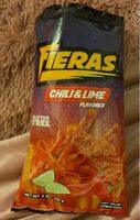 Fieras chili & lime flavored spicy rolled tortilla chips