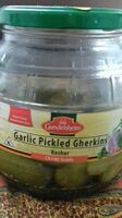 Garlic pickled gherkins cornichons
