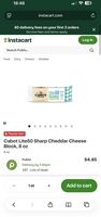 Natural Vermont Cheddar Cheese