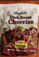 Organic dark sweet cherries