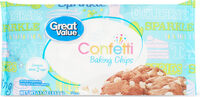 Confetti baking chips
