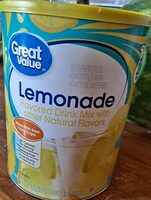 Great Value Lemonade drink mix