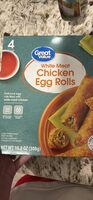 White Meat Chicken Egg Rolls