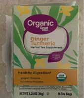 Ginger Turmeric herbal tea supplement