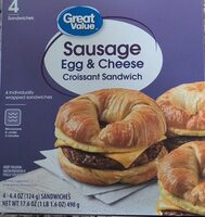 Sausage, Egg & Cheese Croissant Sandwich