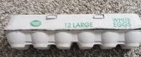 Large white eggs