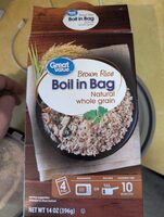 Brown Rice Boil in Bag Natural whole grain