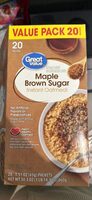 Maple Brown Sugar Instant Oatmeal