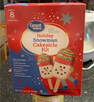 Holiday snowman cakesisicle kit