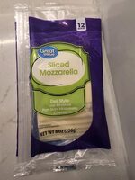Great Value Sliced Mozzarella