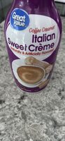 Coffee Creamer Italian Sweet Crème Naturally & Artificially Flavored