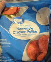 Breaded Chicken Breast Patties with Rib Meat