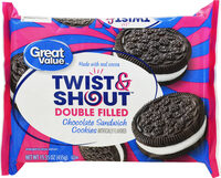 Double Filled Twist & Shout Chocolate Sandwich Cookies