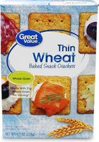 Thin Wheat Baked Snack Crackers
