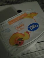 Original strawberry   peach lowfat yogurt