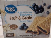 Blueberry Flavored Fruit & Grain Cereal Bars