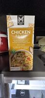 Chicken broth, chicken
