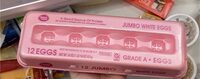 Jumbo white eggs