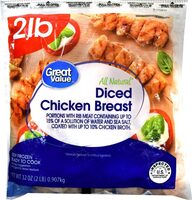Boneless Skinless Diced Chicken Breast