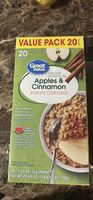 Apples & Cinnamon Instant Oatmeal