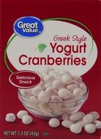 Greek style yogurt cranberries