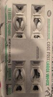 Large cage free white eggs