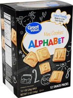 Alphabet Mini Cookies