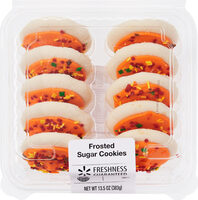 Frosted sugar cookies