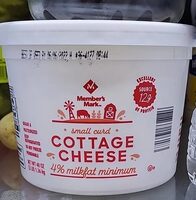 Small curd Cottage Cheese 4% milkfat minimum
