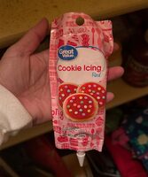 Red cookie icing