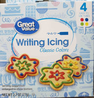 Writing icing classic colors