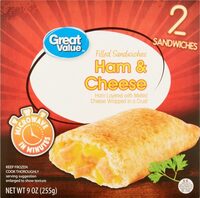 Ham & Cheese Filled Sandwiches