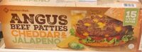 Angus Beef Patties Cheddar & Jalepeno